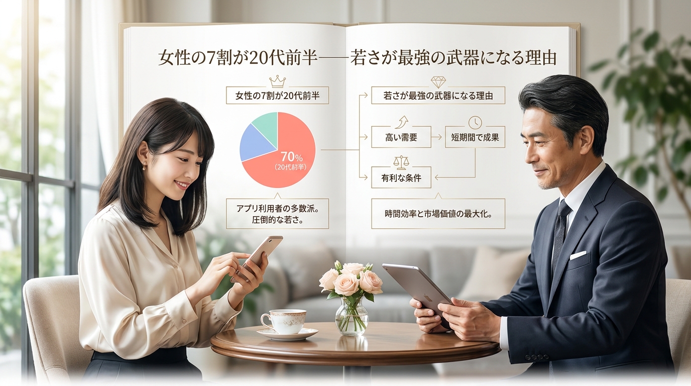 女性の7割が20代前半——若さが最強の武器になる理由